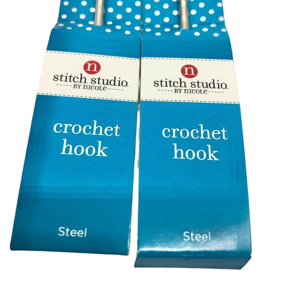 Stitch Studio Crochet Hooks Bundle 2 ea of 3 Sizes 6 7 C Aluminum or Steel NEW - Picture 5 of 8